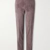 Tapered Cotton-Blend Corduroy Trousers