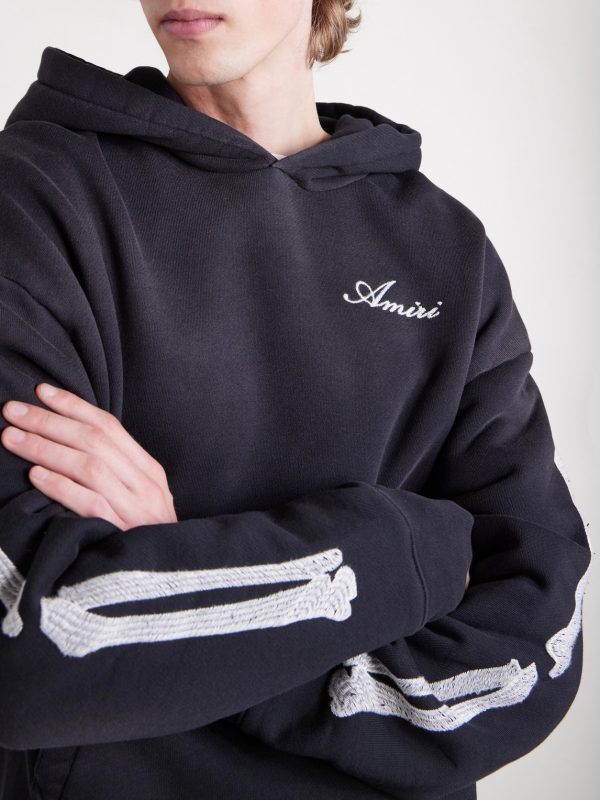 Bones Logo-Embroidered Cotton-Jersey Hoodie - CU Bones Logo-Embroidered Cotton-Jersey Hoodie - CU