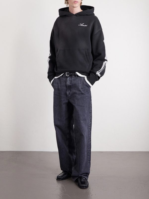 Bones Logo-Embroidered Cotton-Jersey Hoodie - OU Bones Logo-Embroidered Cotton-Jersey Hoodie - OU