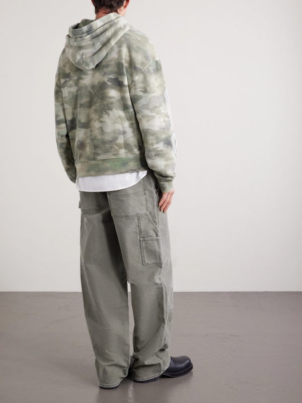 Logo-Embroidered Appliquéd Camouflage-Print Cotton-Jersey Hoodie - BK Logo-Embroidered Appliquéd Camouflage-Print Cotton-Jersey Hoodie - BK