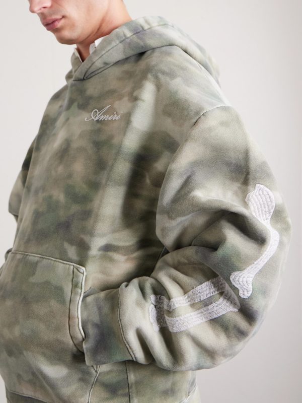 Logo-Embroidered Appliquéd Camouflage-Print Cotton-Jersey Hoodie - CU Logo-Embroidered Appliquéd Camouflage-Print Cotton-Jersey Hoodie - CU