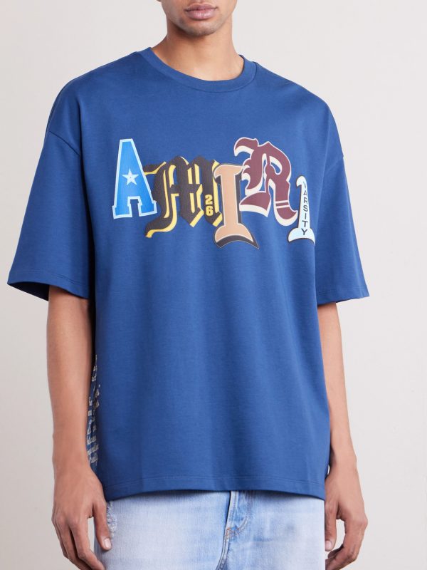 Varsity Patch Logo-Print Cotton-Jersey T-Shirt - FR Varsity Patch Logo-Print Cotton-Jersey T-Shirt - FR