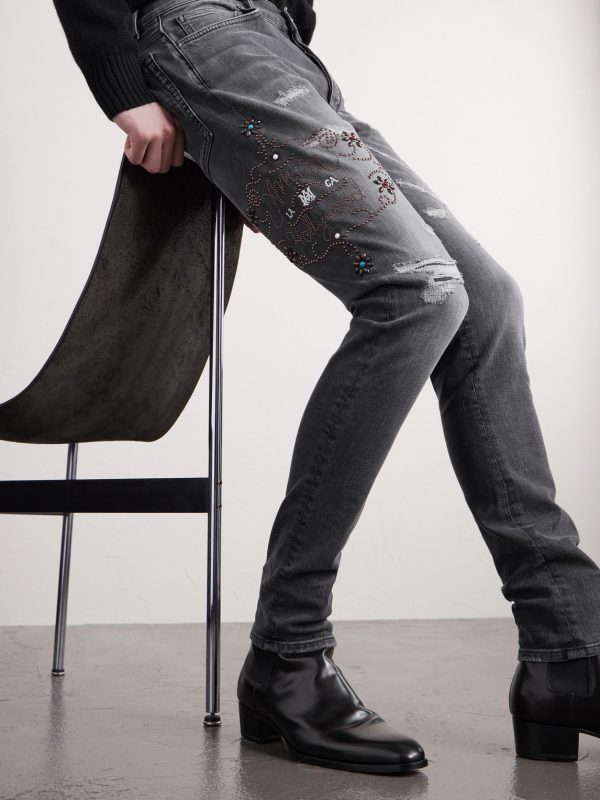 Hollywood Skinny-Fit Embellished Jeans - CU Hollywood Skinny-Fit Embellished Jeans - CU