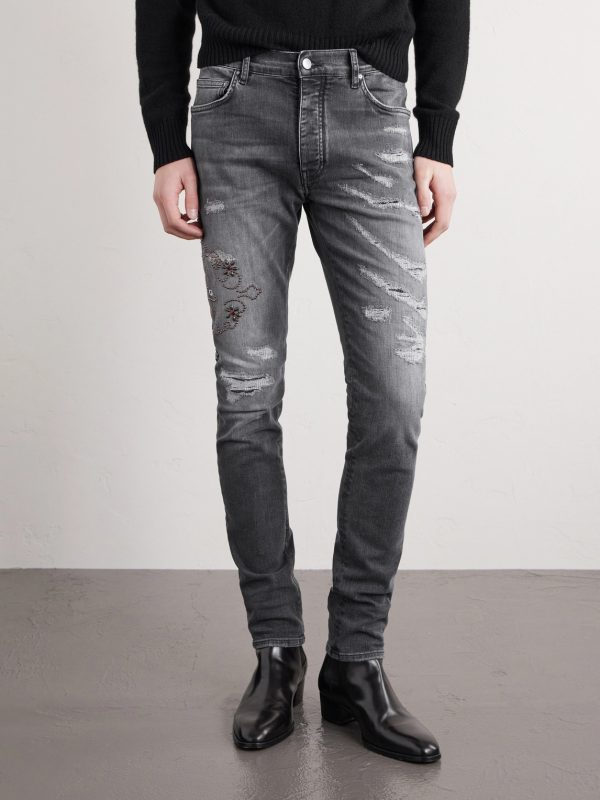 Hollywood Skinny-Fit Embellished Jeans - FR Hollywood Skinny-Fit Embellished Jeans - FR