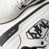 Classic Low Two-Tone Perforated Leather Sneakers - CU