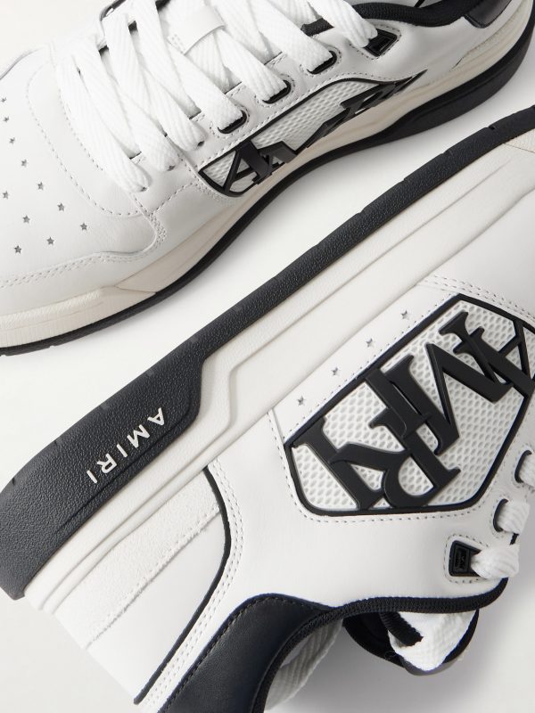 Classic Low Two-Tone Perforated Leather Sneakers - CU