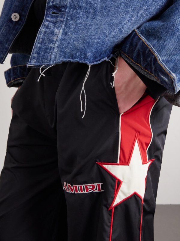 Straight-Leg Logo-Embroidered Striped Shell Sweatpants - CU Straight-Leg Logo-Embroidered Striped Shell Sweatpants - CU