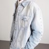 Embellished Distressed Denim Jacket - CU