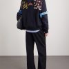 Varsity Patch Oversized Logo-Appliquéd Printed Cotton-Blend Jersey Hoodie - BK Varsity Patch Oversized Logo-Appliquéd Printed Cotton-Blend Jersey Hoodie - BK