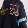 Varsity Patch Oversized Logo-Appliquéd Printed Cotton-Blend Jersey Hoodie - CU Varsity Patch Oversized Logo-Appliquéd Printed Cotton-Blend Jersey Hoodie - CU