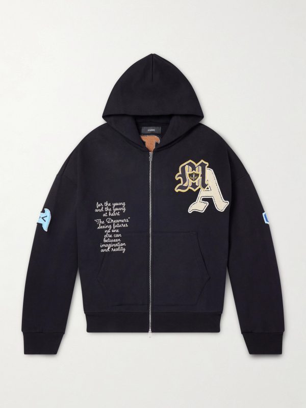 Varsity Patch Oversized Logo-Appliquéd Printed Cotton-Blend Jersey Hoodie Varsity Patch Oversized Logo-Appliquéd Printed Cotton-Blend Jersey Hoodie