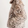 Leather-Trimmed Plush Jacket - CU