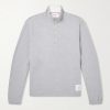 Logo-Appliquéd Cotton-Jersey Half-Zip Sweatshirt Logo-Appliquéd Cotton-Jersey Half-Zip Sweatshirt