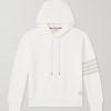 Logo-Appliquéd Striped Cotton-Jersey Hoodie Logo-Appliquéd Striped Cotton-Jersey Hoodie