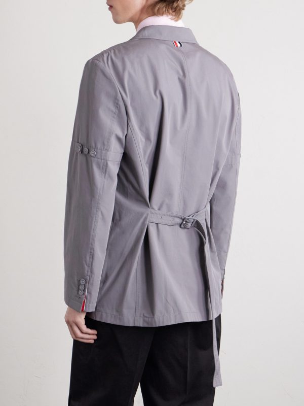 Belted Cotton Blazer - BK