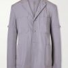 Belted Cotton Blazer