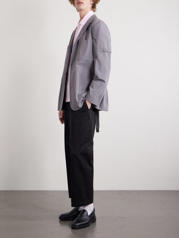 Belted Cotton Blazer - OU
