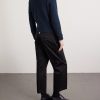 Slim-Fit Striped Cotton Sweater - BK Slim-Fit Striped Cotton Sweater - BK