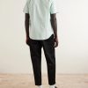 Button-Down Collar Striped Cotton Oxford Shirt - BK Button-Down Collar Striped Cotton Oxford Shirt - BK