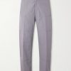 Carpenter Cropped Straight-Leg Belted Cotton Trousers Carpenter Cropped Straight-Leg Belted Cotton Trousers