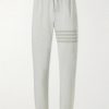 Straight-Leg Striped Cotton-Jersey Sweatpants Straight-Leg Striped Cotton-Jersey Sweatpants
