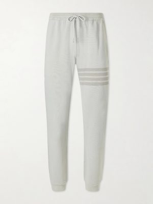 Straight-Leg Striped Cotton-Jersey Sweatpants Straight-Leg Striped Cotton-Jersey Sweatpants