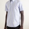 Button-Down Collar Striped Cotton Oxford Shirt - FR Button-Down Collar Striped Cotton Oxford Shirt - FR