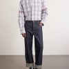 Oversized Button-Down Collar Checked Cotton-Poplin Shirt - OU Oversized Button-Down Collar Checked Cotton-Poplin Shirt - OU