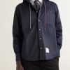 Logo-Appliquéd Shell Hooded Jacket - FR