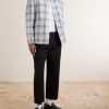 Checked Cotton-Blend Crepe Overshirt - OU