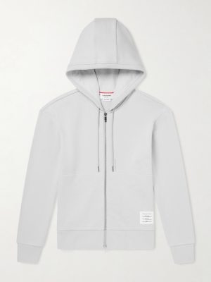 Striped Colour-Block Cotton-Jersey Zip-Up Hoodie Striped Colour-Block Cotton-Jersey Zip-Up Hoodie