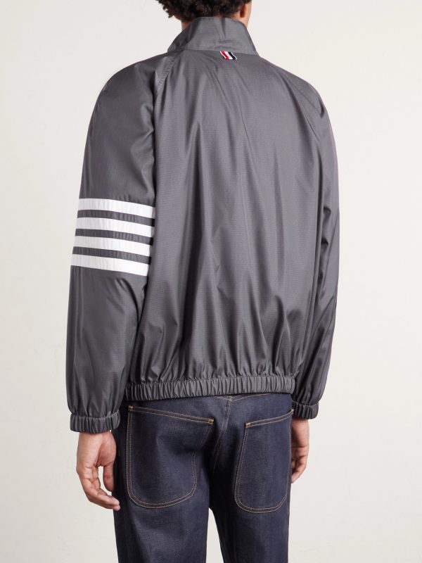Striped Ripstop Track Jacket - BK Striped Ripstop Track Jacket - BK