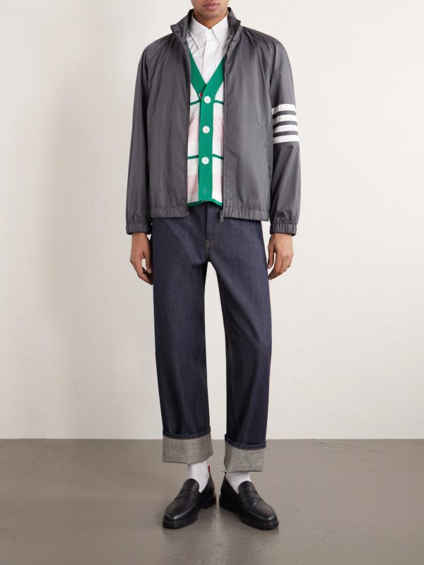 Striped Ripstop Track Jacket - OU Striped Ripstop Track Jacket - OU