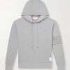 Logo-Appliquéd Striped Cotton-Jersey Hoodie Logo-Appliquéd Striped Cotton-Jersey Hoodie