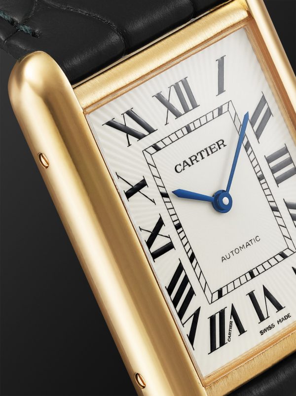 Tank Louis Cartier Automatic 27.75mm Large 18-Karat Gold and Alligator Watch, Ref. No. WGTA0357 - CU Tank Louis Cartier Automatic 27.75mm Large 18-Karat Gold and Alligator Watch, Ref. No. WGTA0357 - CU