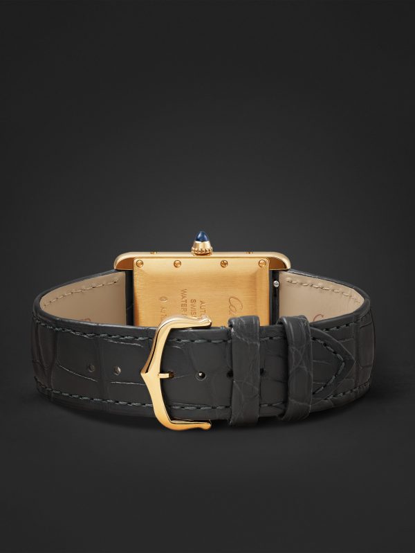 Tank Louis Cartier Automatic 27.75mm Large 18-Karat Gold and Alligator Watch, Ref. No. WGTA0357 - E2 Tank Louis Cartier Automatic 27.75mm Large 18-Karat Gold and Alligator Watch, Ref. No. WGTA0357 - E2