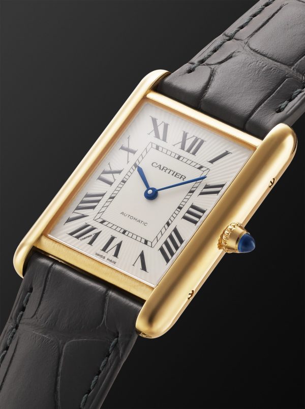 Tank Louis Cartier Automatic 27.75mm Large 18-Karat Gold and Alligator Watch, Ref. No. WGTA0357 - FR Tank Louis Cartier Automatic 27.75mm Large 18-Karat Gold and Alligator Watch, Ref. No. WGTA0357 - FR