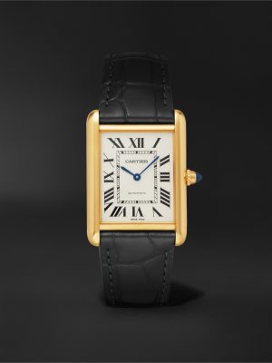 Tank Louis Cartier Automatic 27.75mm Large 18-Karat Gold and Alligator Watch, Ref. No. WGTA0357 Tank Louis Cartier Automatic 27.75mm Large 18-Karat Gold and Alligator Watch, Ref. No. WGTA0357
