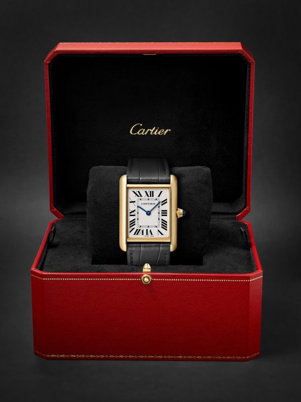 Tank Louis Cartier 34mm 18-Karat Gold and Alligator Watch, Ref. No. WGTA0343 - E3 Tank Louis Cartier 34mm 18-Karat Gold and Alligator Watch, Ref. No. WGTA0343 - E3