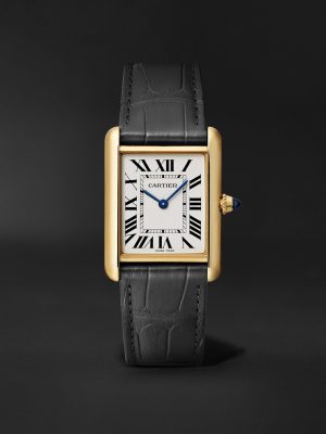 Tank Louis Cartier 34mm 18-Karat Gold and Alligator Watch, Ref. No. WGTA0343 Tank Louis Cartier 34mm 18-Karat Gold and Alligator Watch, Ref. No. WGTA0343