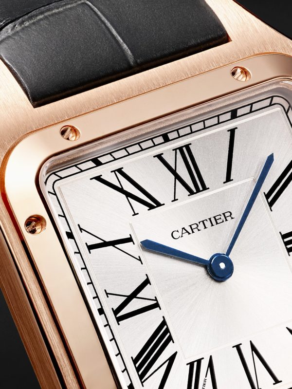 Santos-Dumont Large 43.5mm 18-Karat Rose Gold and Alligator Watch, Ref. No. WGSA0116 - CU Santos-Dumont Large 43.5mm 18-Karat Rose Gold and Alligator Watch, Ref. No. WGSA0116 - CU