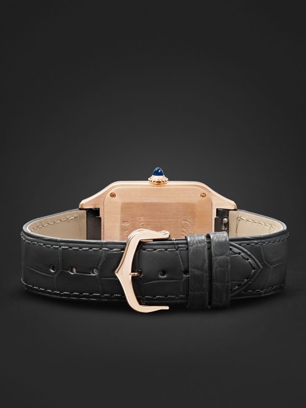 Santos-Dumont Large 43.5mm 18-Karat Rose Gold and Alligator Watch, Ref. No. WGSA0116 - E2 Santos-Dumont Large 43.5mm 18-Karat Rose Gold and Alligator Watch, Ref. No. WGSA0116 - E2