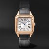 Santos-Dumont Large 43.5mm 18-Karat Rose Gold and Alligator Watch, Ref. No. WGSA0116 Santos-Dumont Large 43.5mm 18-Karat Rose Gold and Alligator Watch, Ref. No. WGSA0116