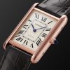Tank Louis Cartier XL 27.75mm 18-Karat Gold and Alligator Watch, Ref. No. WGTA0346 - FR