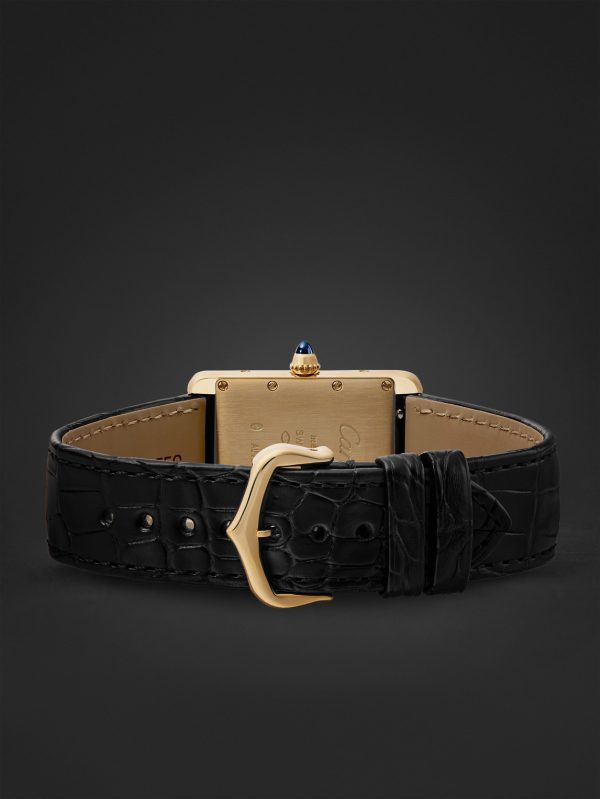 Tank Louis Cartier Medium Automatic 33.7mm 18-Karat Gold and Alligator Watch, Ref. No. WGTA0211 - E2 Tank Louis Cartier Medium Automatic 33.7mm 18-Karat Gold and Alligator Watch, Ref. No. WGTA0211 - E2