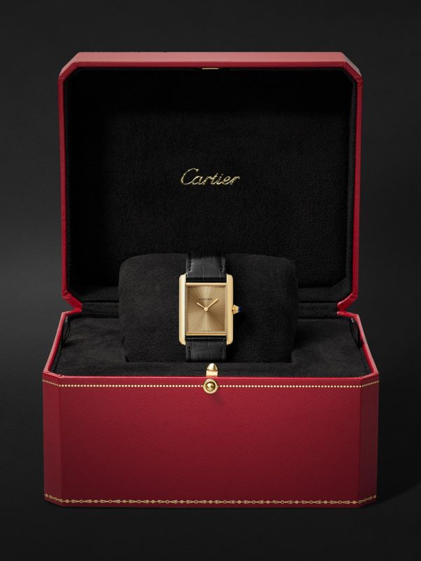Tank Louis Cartier Medium Automatic 33.7mm 18-Karat Gold and Alligator Watch, Ref. No. WGTA0211 - E3 Tank Louis Cartier Medium Automatic 33.7mm 18-Karat Gold and Alligator Watch, Ref. No. WGTA0211 - E3