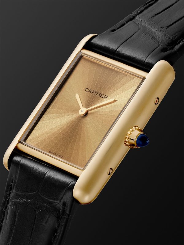 Tank Louis Cartier Medium Automatic 33.7mm 18-Karat Gold and Alligator Watch, Ref. No. WGTA0211 - FR Tank Louis Cartier Medium Automatic 33.7mm 18-Karat Gold and Alligator Watch, Ref. No. WGTA0211 - FR