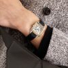 Santos-Dumont Small 38mm 18-Karat Rose Gold, Stainless Steel and Alligator Watch, Ref. No. W2SA0038 - OU Santos-Dumont Small 38mm 18-Karat Rose Gold, Stainless Steel and Alligator Watch, Ref. No. W2SA0038 - OU