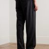 Morton Straight-Leg Pleated Cotton-Blend Suit Trousers - BK