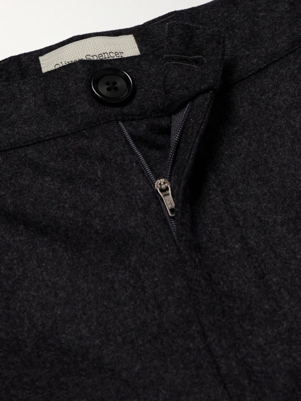 Morton Straight-Leg Pleated Cotton-Blend Suit Trousers - E1